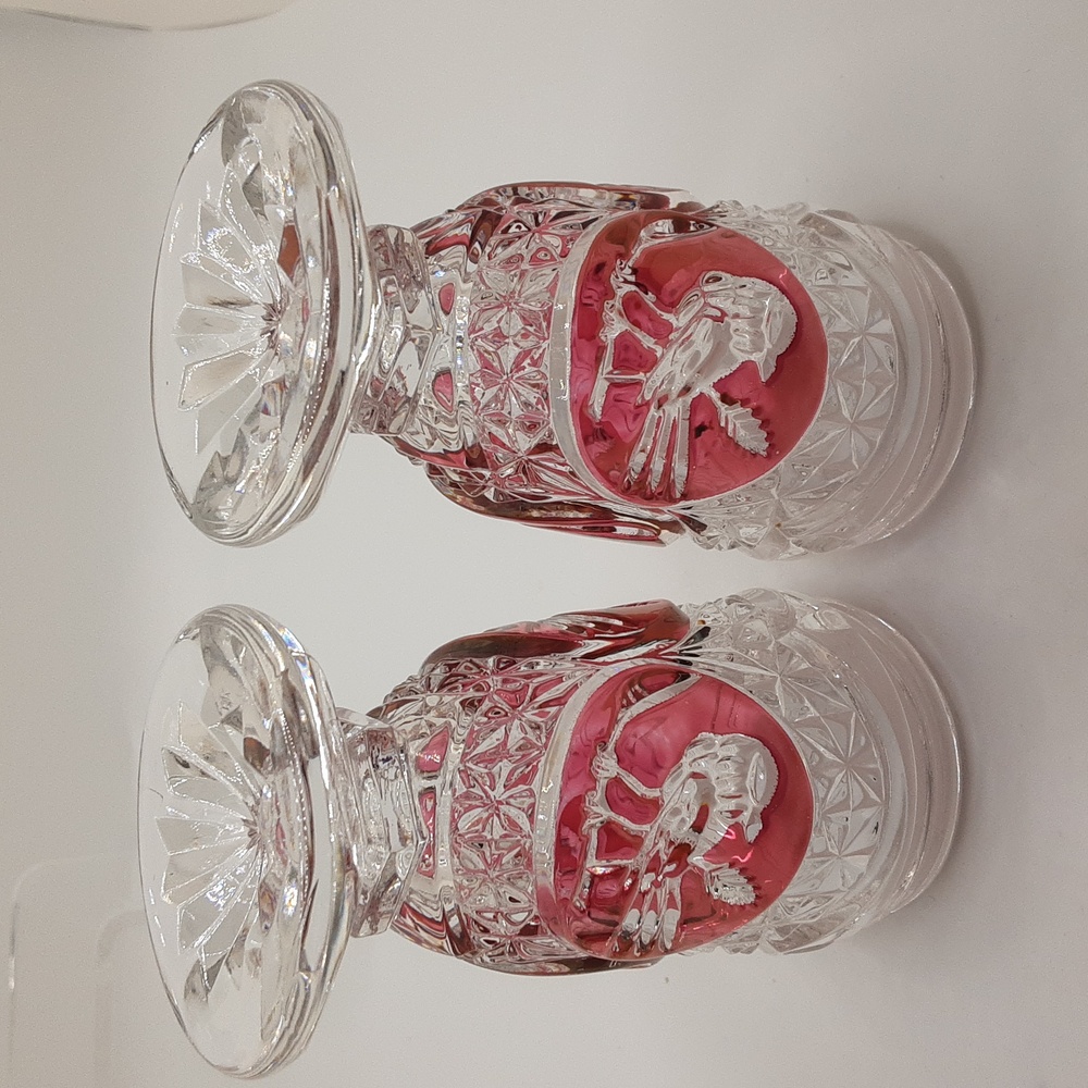 Vintage Hofbauer Byrdes Crystal Salt and Pepper Shaker Set - Picture 16 of 16